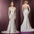 Dreamy All-Over Illusion Sleeves Decorated Lace Wedding Dress